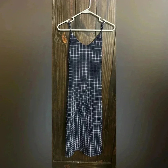 Navy Tie-waist Jumpsuit-Size:Medium - Picture 4 of 7